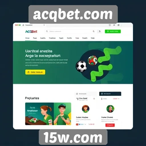 Acessibilidade e design do site acqbet.com